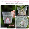 Meshpot 4 Inches Clear Plastic Orchid Pots with Holes Succulent