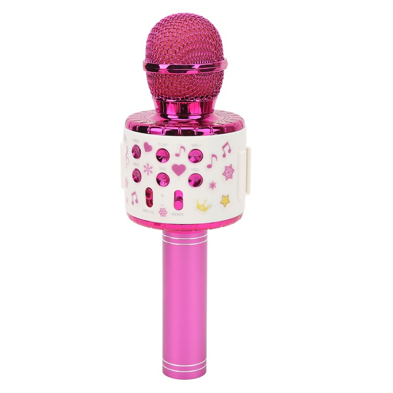 Kids Bluetooth Microphone Wireless LED Lights Wings Decoration USB Rechargeable