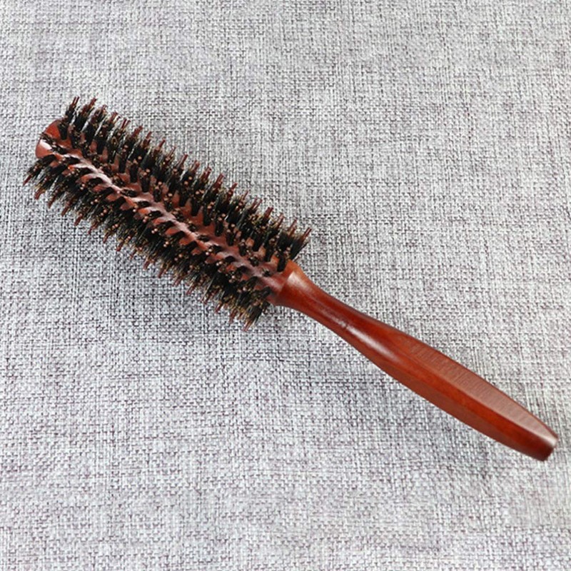 Frcolor Roll Brush Pig Hair Brush Roll Anti-Static Pig Hair