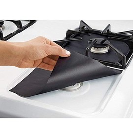 8X Stove Liner Cover 0.2mm Double Thickness Burner Covers Square Gas Range Protectors