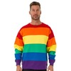 Beach Outfitters Unisex Rainbow Pride Crew Neck Sweatshirt, Rainbow, M