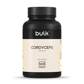 Bulk Cordyceps Capsules Mushroom Extract Supplement 500mg 90 Capsules 90 Servings