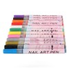 12Pcs 3D Nail Polish Pens 0.5mm Tip Bright Colors Easy