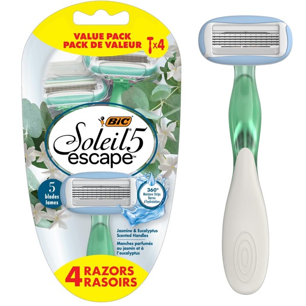 BIC Soleil Escape Women's Disposable Razors With 5 Blades for
