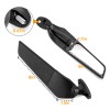 XM Floding Stealth Rear View Wind Wing Mirrors Black For