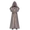 BLESSUME Monk Costume Medieval Robe Priest Hooded Renaissance Friar Cowl