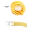 QWORK 10FT 1/4" OD 3/16" ID Natural Latex Rubber Tubing