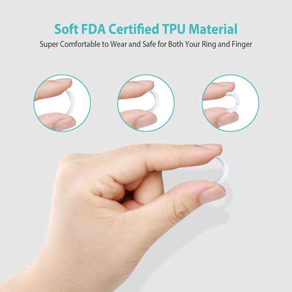 Feramox Invisible Ring Size Adjuster for Loose Rings Ring Adjuster