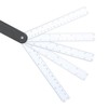 4Pcs Multifunctional Fan Scale Ruler Plastic Drafting Foldable Architect Tool