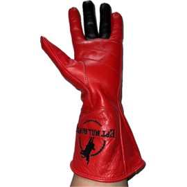 EPT Bull Ropes Bull Riding Glove Adult Right Hand Red & Black Leather Sz: 9.5 RH