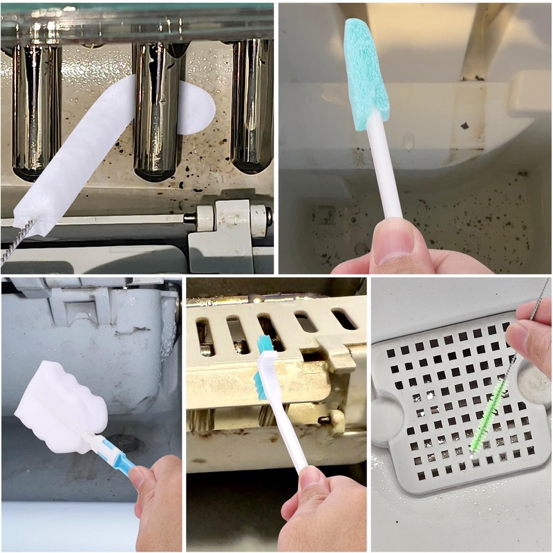 Palksky Ice Machine Cleaner Brush Sets, 10PCS Ice Maker Cleaning