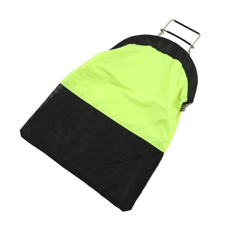 Diving Fish Catch Bag Foldable Fluorescent Yellow One Hand Operation