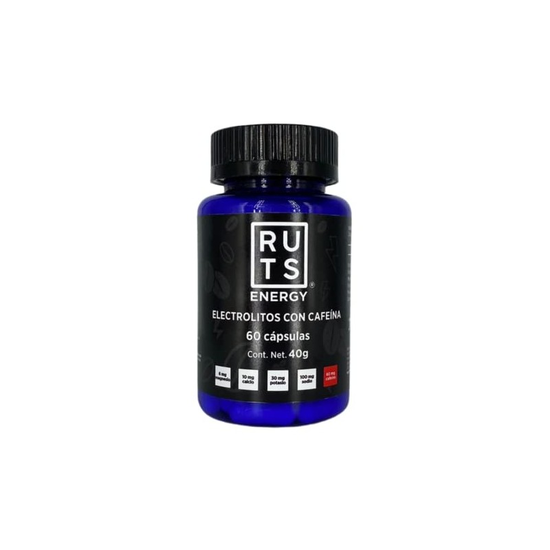 RUTS ENERGY CÁPSULAS DE ELECTROLITOS (60 MG CAFEÍNA)