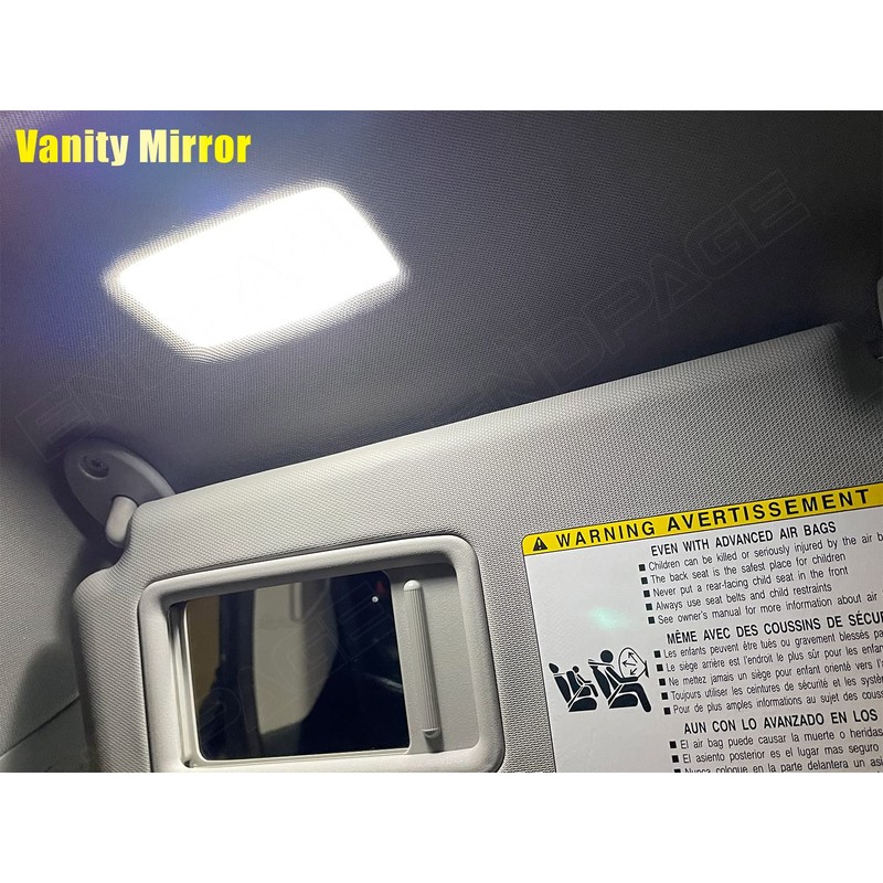 ENDPAGE 15-Pieces White Interior LED Light Kit Package Compatible With