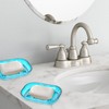 Self-Draining Soap Dish, Pack of 2 Soap Dish Sink, Plastic