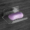 Self Adhesive Soap Dish Wall Mounted, 5 Slot Acrylic Soap