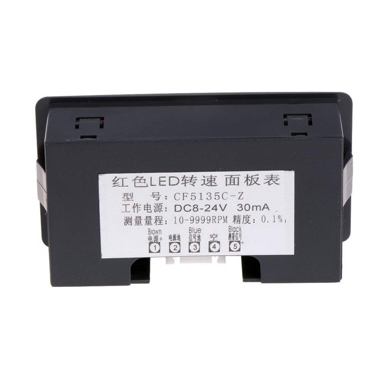 JAGTRADE Speedometer 4 Digital LED Tachometer Speed Meter+Proximity Sensor 12V