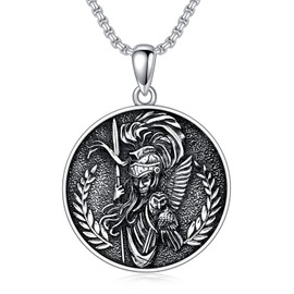 Viking Pendant Necklace with Tree of Life 925 Sterling Silver Tree of Life Chain Viking Runes Amulet Chain Nordic Viking Jewellery Gifts for Men Women, Sterling Silver