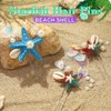 JONKY Bride Starfish Hair Pins Silver Shell Hair Piece Bridal