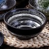 LMRLCS Japanese Kiln-formed Ceramic Bowl Set of 4 for Cereal,