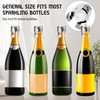 Stainless Steel Champagne Stoppers with Silicone, Reusable Wine Seal and