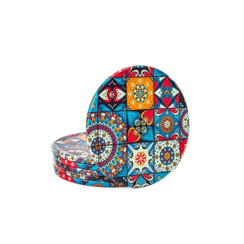 821 - Turkish Drink Coasters Set of 6 - Mediterranean