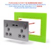 Double Light Switch Surround Acrylic Finger Plate Panel Socket (Matt