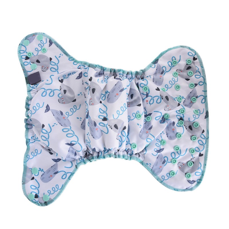 Newborn All in One Diaper Breathable Natural One Size Baby