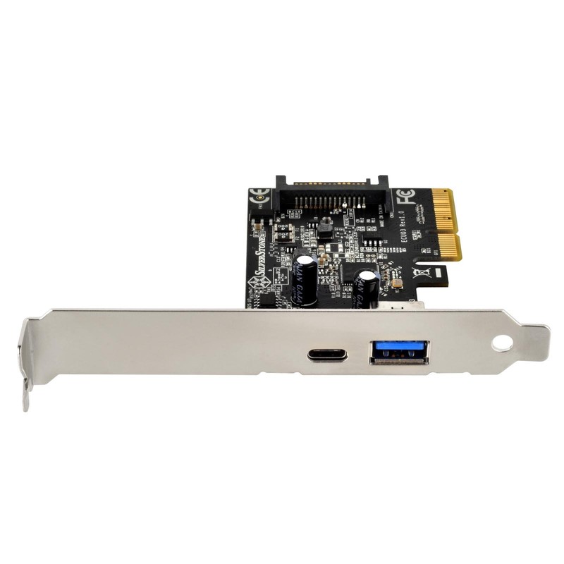 SilverStone SST-ECU03 - SuperSpeed 1x USB 3.1 Type C, 1x