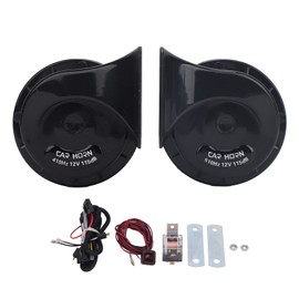 Pair of 12V 115dB UTV Horn Kit Super Loud Waterproof with Switch Harness Relay Replacement for Polaris Ranger RZR General Ranger