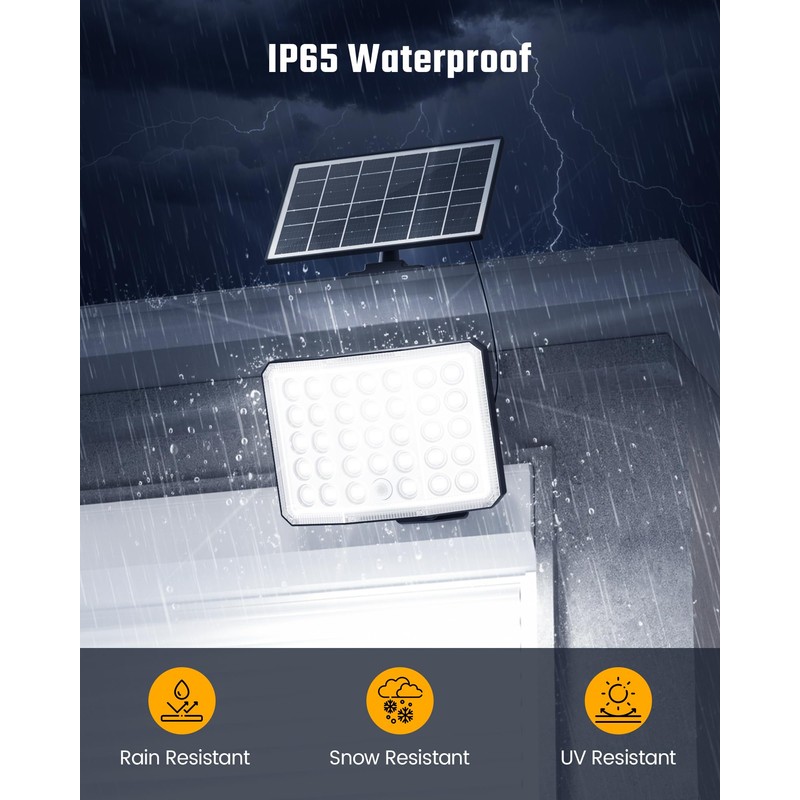 ONLYWIN Solar Lights Outdoor Bright Solar Dusk to Dawn Light