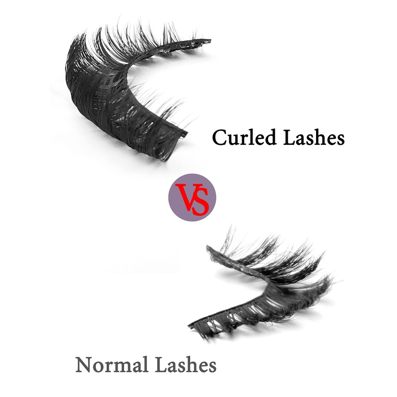 BELEVO Eyelashes Russian Strip Lashes 10 Pairs Pack D Curl