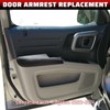 QianBao 2PCS Front Door Armrest Leather Cover Replacement for Honda