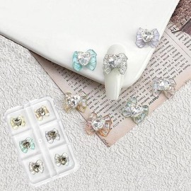 SELLERHUBSHOP [Pro Seller] Nail Art Mysterious Charm Mermaid Giant Ribbon Charms 6-Piece Set / [프로셀러] 네일아트 오묘한매력 머메이드 왕리본파츠 6개입 세트