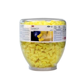 3M 3M Ear Plugs, 500 Pair/Refill Bottle for One Touch Dispenser, E-A-Rsoft FX 391-1012, Uncorded, Disposable Foam Earplugs, Noise Reduction Rating NRR 33, Drilling, Grinding, Machining, Sawing, Welding