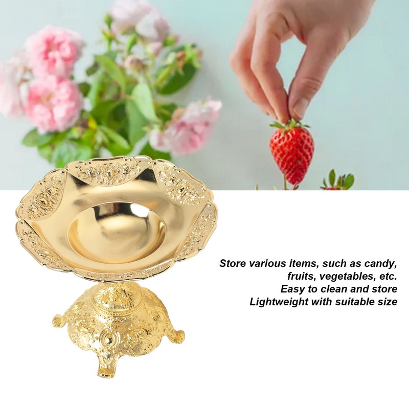 European Style Fruit Tray Metal Zinc Alloy Snack Nut Food