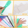 Plastic Wallets A4 Punched Pockets, 14 Pack Expandable Plastic Folders