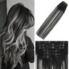 WindTouch Extensiones de Cabello con Clip Extensiones de Cabello Humano