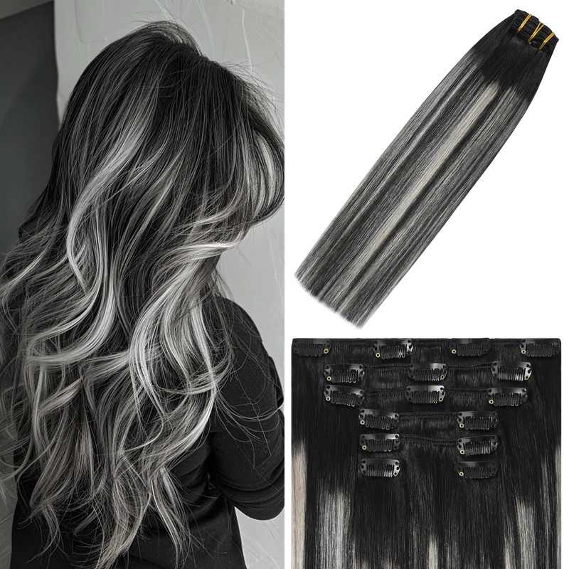 WindTouch Extensiones de Cabello con Clip Extensiones de Cabello Humano