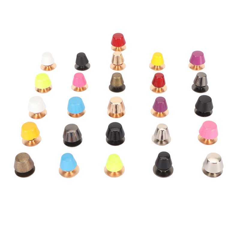 26pcs Screwback Studs Nailheads Lightweight Rust Proof Zinc Alloy Flat
