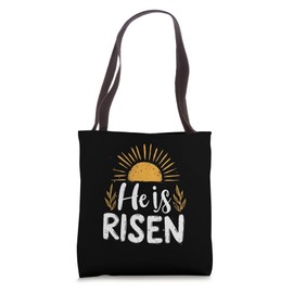 Easter He Is Risen Tote Bag
