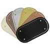 6 Pack PU Leather Bag Bottom Oval Wallet Bottom for