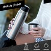 Stainless Steel Thermos Flask with Cup; Thermos Flask Double-Walled Insulated