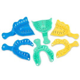Practicon Disposable Edentulous Impression Trays, Assortment, Pack of 12