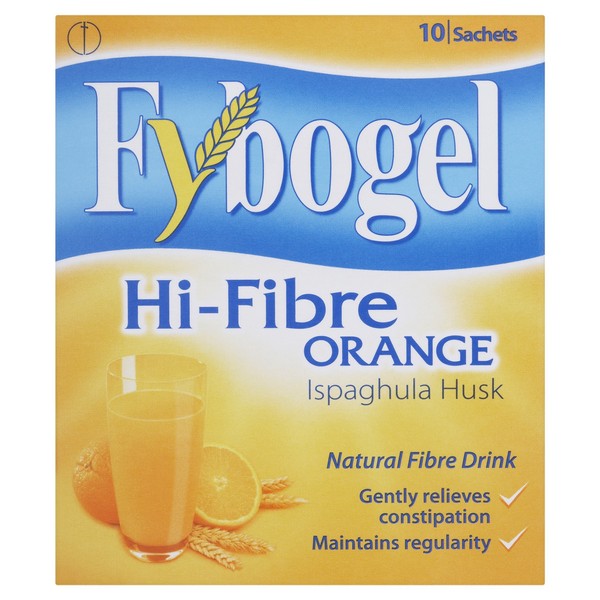 Fybogel Natural Hi-Fibre Orange Fibre Drink Sachet - Pack of 10 3.5 g