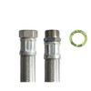 Reinforced hose 1 inch nut x 1 inch male thread