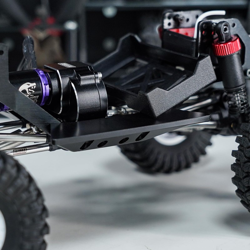 INJORA Bent Rock Sliders Side Pedal for 1/18 RC Crawler