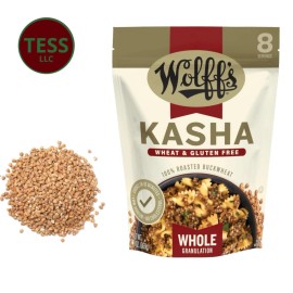Whole Kasha Wolff's Kasha (Whole Granulation) - 100% Roasted Buckwheat Gluten Free 13oz 369g