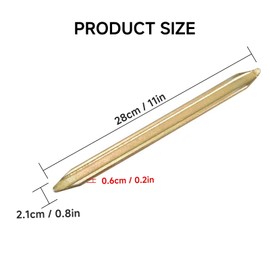 2 Pack 11 Inches Tire Iron Changing Tools, Portable Premium Stainless Steel Golden Staight and Curved Tire Lever Motorcycle Tire Spoons Bar Tire Repair Tool for Motorcycle Dirt Bike Lawn Mower ATV