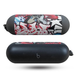 Carbon Fiber Speaker Skin Compatible with Beats Pill (2024) - Graffiti Mash Up - Premium 3M Vinyl Protective Wrap Decal Cover - Easy to Apply | Crafted in The USA by MightySkins